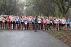 One minute silence before the start of the Senior Mens Memorial Road Race.